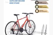 4 Bike Bicycle Stainless Steel Parking Rack Stand