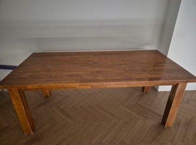 Solid wood, large dining table