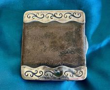 Antique Victorian Silver and Leather Wallet