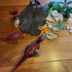 Playmobil 5230 Volcano with T-Rex + Playmobil 5134 Jungle Adventure Set