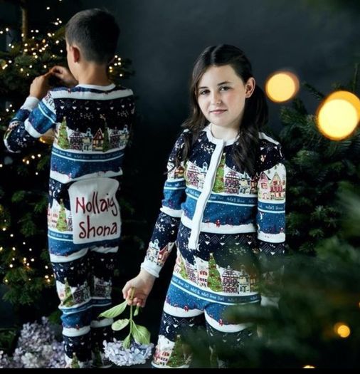 Willow by Leigh Tucker all in one Nollaig Shona pyjamas onesie 5-6 years