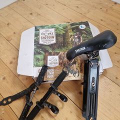 Kids Ride Shotgun MTB seat and handlebars for 2 to 5 year old