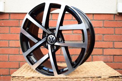 18" VW R-Line Type Black Alloy Wheels Vw Audi Seat Skoda 5x112