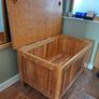 American oak chest with oakleaf carving Image 4