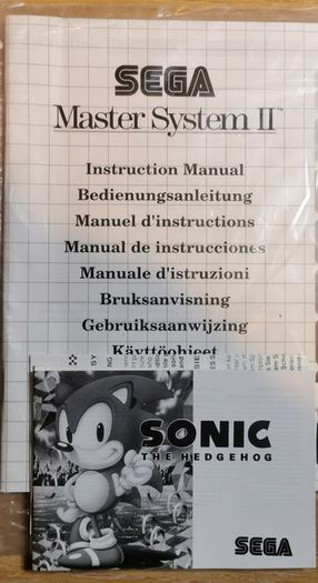 Rare Boxed. MINT Condition. Sega Master System II with Sonic Build In Game.