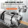 Dividing Head, K11-100mm 3-Jaw Chuck, CNC Router Milling Machine Rotational Axis 4th Axis A Axis Indexing Head, 66 mm(2.6")/65 mm Center Height MT2 Tailstock 6:1 Gear Ratio, Universal for Engraving Image 2