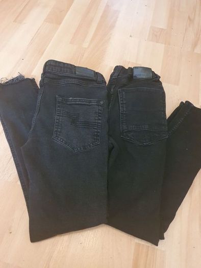 Jeans 2 Pair from River Island .. Age: 11 years ..  Colour: Black .. Now Reduced 10.00euro for Both