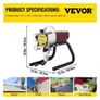 Airless Wall Paint Sprayer 1800W Electric Sprayer Gun Kit, 22Mpa Adjustable Spray Pressure with 15M Pipe for Wall & Ceiling/Wood & Metal Paint (FREE SHIPPING) Image 6