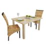Dining Chairs 2 pcs Abaca and Solid Mango Wood Image 5