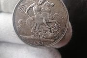 1891 Silver Crown Coin