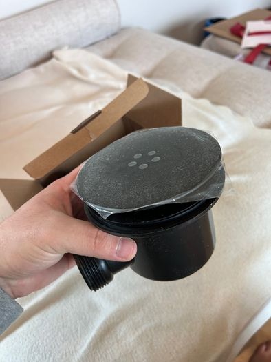 90mm Black Fast Flow Shower Tray Waste