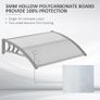 Door Canopy Awning Outdoor Window Rain Shelter Cover for Front/Back Door Porch Clear 100 x 75cm Image 4