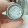 495 - Set of 6 Vintage Clear Glass Screw Cork Top Collectible Decorative Bottles and Jars Image 9