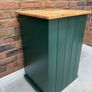 Refurbished Solid Wood Bedside Locker Inisbofin Green Image 7