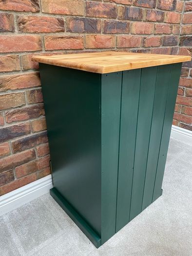 Refurbished Solid Wood Bedside Locker Inisbofin Green