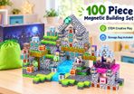 100 piece STEM magnetic building blocks set