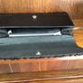 Vintage Black satin and beaded clutch bag Image 7