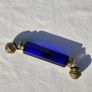 Victorian Bristol Blue Double Ended Scent Bottle - Perfume & Smelling Salts c1880 Image 2