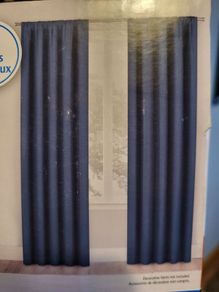 100% Blackout curtains - Indigo coloured