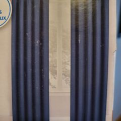 100% Blackout curtains - Indigo coloured