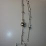 Necklace Pendant Earring Set.  Vintage chain & ear rings Image 5