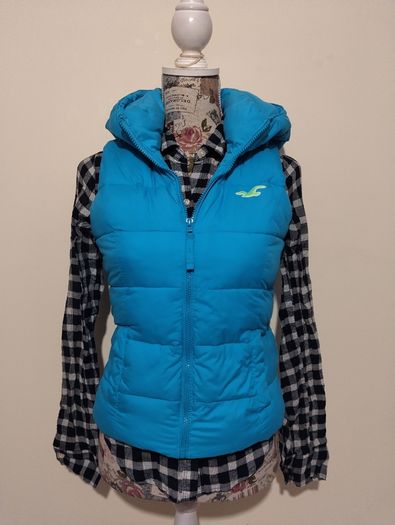 Hollister Bodywarmer fleece lined Gilet Jacket