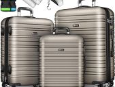 3 x Suitcase 4 wheel hard shell  Luggage bags hard-shell  4 wheels