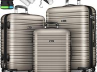 main image for ad 3 x Suitcase 4 wheel hard shell  Luggage bags hard-shell  4 wheels