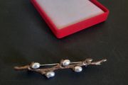 Pussy Willow Branch Brooch, Weaving Spring Nature Jewelry Brooch Shawl Pin Badge Flowers Jewellery and Accessories