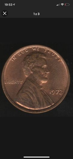 1972 U.S.A. Lincoln Memorial One Cent