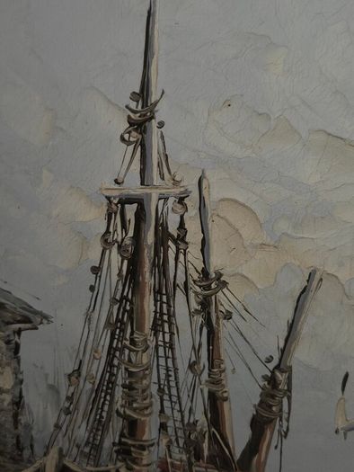 Signed Nautical painting - Florence