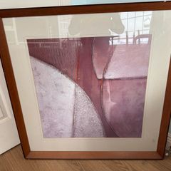 Nick Palmer "Silence Please" Large Framed Abstract Print (67x67cm)