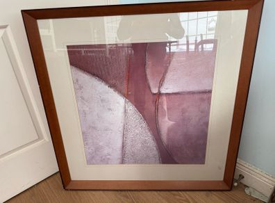 Nick Palmer "Silence Please" Large Framed Abstract Print (67x67cm)