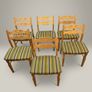 Rare Set of 6 Mid-Century Modern Oak Dining Chairs by Henning Kaernulf for EG-Mobel, 1970s Image 2