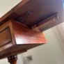 Burr walnut style drop leaf Pedestal Pembroke Image 6
