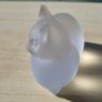 Lenox - a cat figurine made of frosted crystal glass Image 2