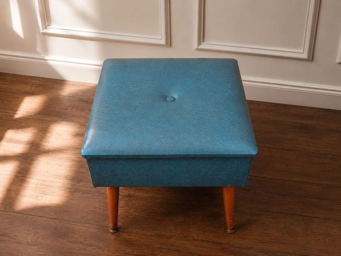 Vintage SHERBORNE Sewing Box  Foot Stool