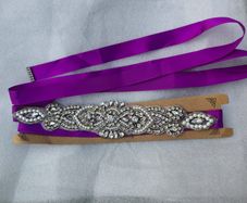 Bridal Belt Purple