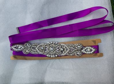 Bridal Belt Purple
