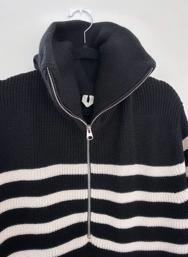 ARKET Wool Cotton Half Zip Jumper