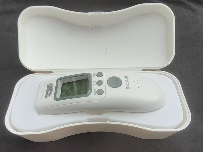 Off body infrared Thermometer in box