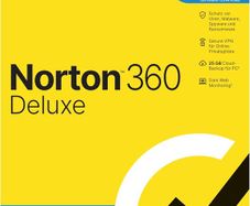 Norton 360 Deluxe 1 Year 3 Devices + 25GB Backup