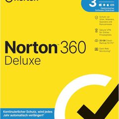 Norton 360 Deluxe 1 Year 3 Devices + 25GB Backup