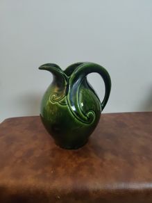 Vintage Green Pitcher Jug