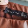 PLT tan PU leggings Sz 8 Image 5