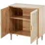 Rattan Storage Cabinet with 2 Magnetic Doors and Adjustable Shelves Image 6