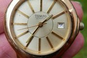 Tempo Gold Quartz Watch (fresh battery)