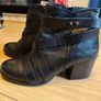 Clarks Black Leather Ankle Boots Size 7 Image 10