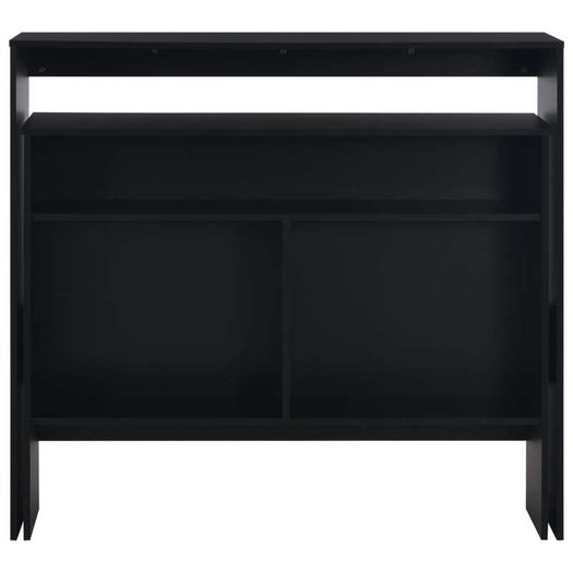 Bar Table with 2 Table Tops Black 130x40x120 cm