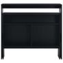 Bar Table with 2 Table Tops Black 130x40x120 cm Image 5